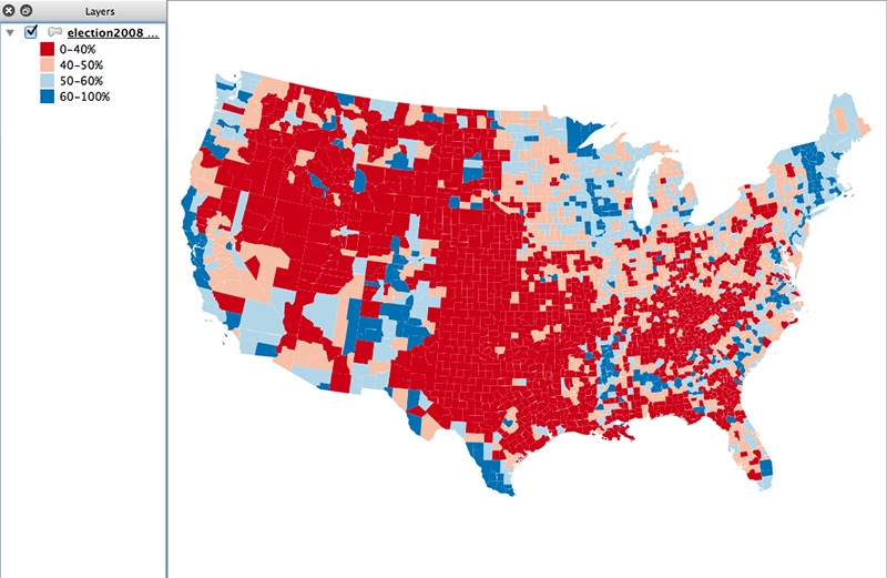 Chloropleth map of constituencies: how to evade visual deception